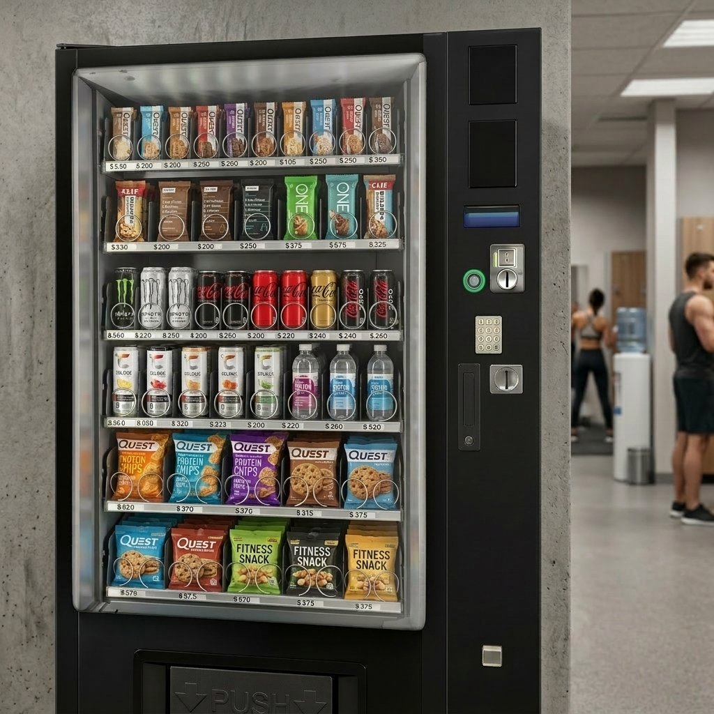 CB Automatenservice – Moderner Automat im Fitnessstudio